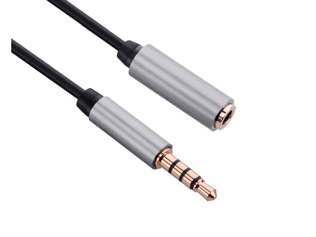 &u+ CABLE MINIPLUG MACHO A MINI PLUG HEMBRA 1.5 MTS + MIC (8502)